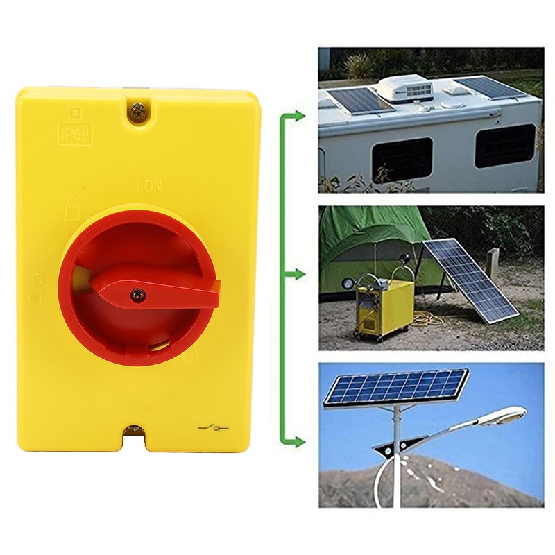 Solar Disconnect Switch 4P 415V 25A PV Isolator Switch IP66