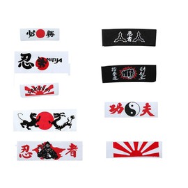 Lees Martial Arts - Karate Headbands (Ninja w/Stars)