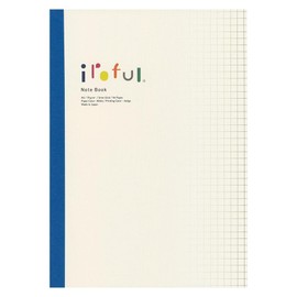 SAKAEテクニカルペーパー iroful 75 gsm Notebook, 8.27" x 5.85", 96 pages, 5mm Squared, White, 1 pack (PI-A5NB-HW)