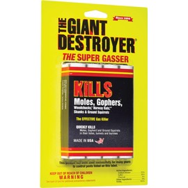 Giant Destroyer Smoke Bombs 12 Pack (48 Sticks) Kills Moles Gophers Skunks Rats Squirrels