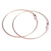 Clip-on Earrings 4 inch Hoop Rose Gold Plated 100mm Hoops
