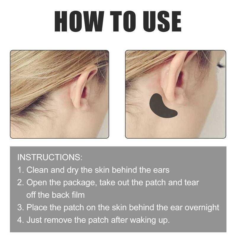 21Pcs Ear Care Patch Earwax Cleaning Portable Black Truffle Tinnitus