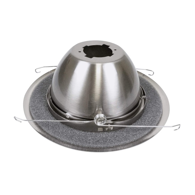 NICOR Lighting 6 inch Nickel Recessed Eyeball Trim Designed for