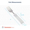 Samons Preston Plastic Handle Utensil, 8" Fork with 4" Contoured