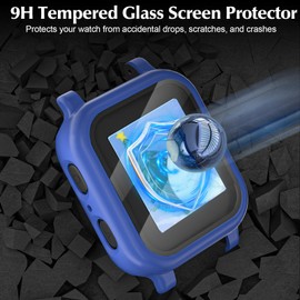 2 Pack Gabb Watch 3/3e Accessories - Protective Case with Built-in Tempered Glass Screen Protector & Hard PC Bumper Cover