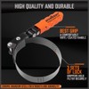 HORUSDY 5-Piece Standard Swivel Oil Filter Wrench, 2-3/4" - 5-1/4"(68.85-133.35mm)