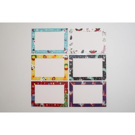 PILUVI THE LABEL Set of 6 Christmas Cards with Envelopes - 13.8 cm x 8.7 cm Cardboard Photo Frame for Special Christmas Cards to Design Yourself Insert Cards Greeting Card for Christmas Wishes