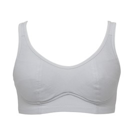 [ルシアン] ジュニアブラ 部活ブラ 綿でさらさら ガールズ グレー(25SS)