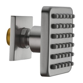 3 inch Big Stainless Steel Body Spray Shower Jet - High Pressure Massage Side Sprayer Spa System Shower Set Adjustable Wall Mounted, Square Brushed Nickel Finish