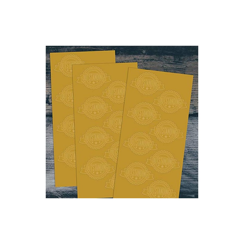Great Papers! Outstanding Ribbon Embossed and Gold Foil Certificate Seal,