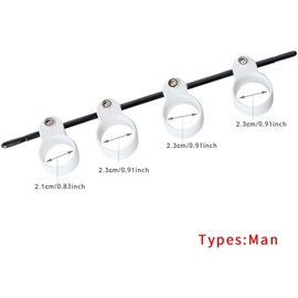 Norhogo Guitar Finger Extension Sleeves, Finger Trainer, Beginner Instrument, Exercise Accessories, Guitar Chord, Finger Opener, Extend Adjustable Finger Stretcher for Guitar Training, White, Large