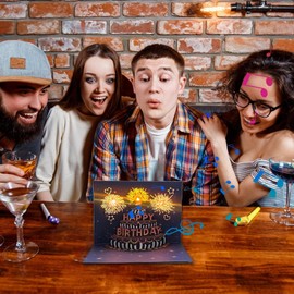Kids Birthday Card | Greeting Cards for Birthday Party | 3D Popup Postcards Decorations for Adults Kids Women Men Girls Boys Mom Husband