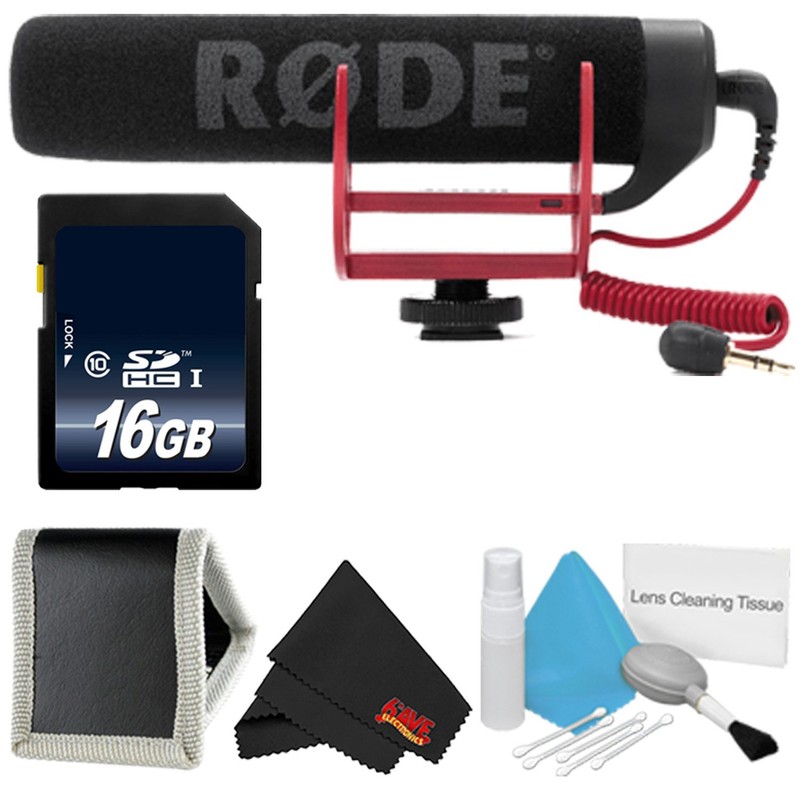 Rode VideoMic GO VIDEOMIC-GO + 16GB Memory Card + Deluxe
