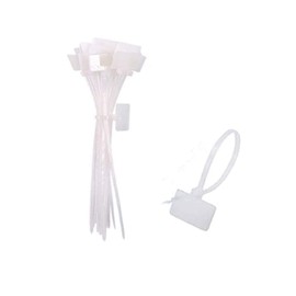tooloflife 250 Pcs Nylon Cable Ties Self Locking White for Home and Office