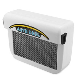 MACHSWON Car Cooling Fan Solar Powered White Exhaust Fan Portable Ventilation Car Cooling Fan Cooling