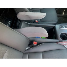 Auto Armrest Covers - Fits The Honda Pilot 2016-2022 for Front and Rear Bucket Seats Protect Fold- Down Armrest Neoprene Material. One Pair-Dk.Gray