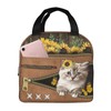 Quelindra Cat Insulated Lunch Bag For Women, Cats Lunch Box,