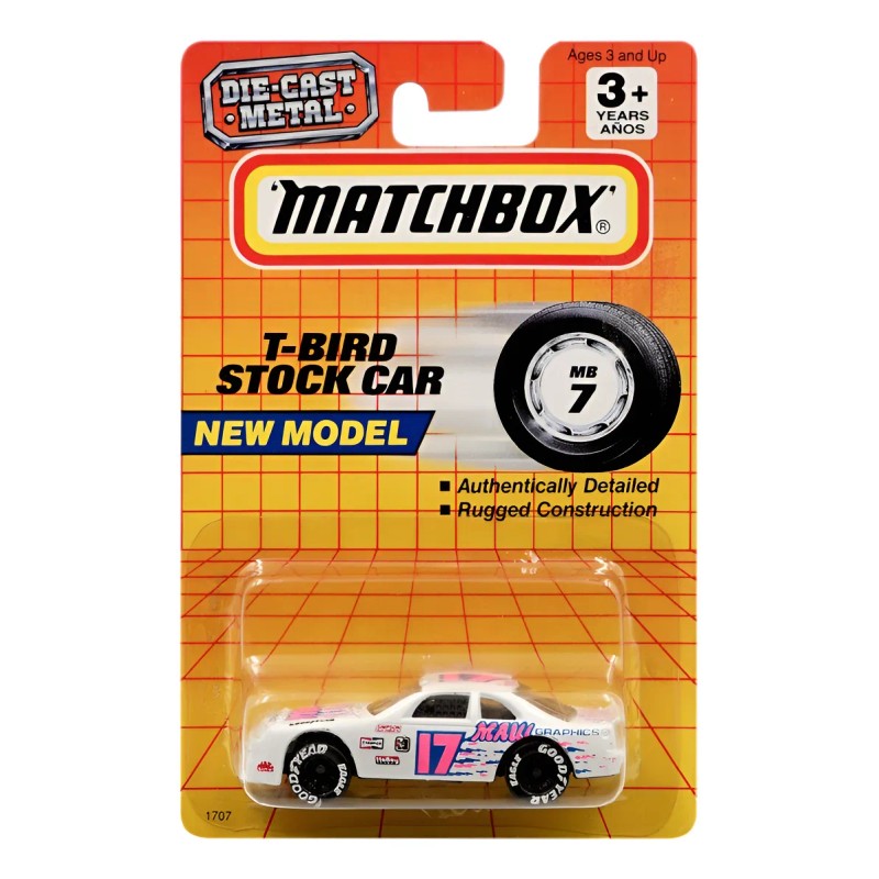 Matchbox Die Cast Metal T Bird Stock Car New Model