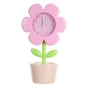Artibetter Cute Flower Alarm Clock for Girls: Silent Movement &