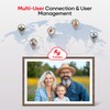 Frameo 10.1" Wood WiFi Digital Picture Frame with 32GB Memory,