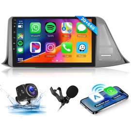 [2G+64G] Radio for Toyota CHR 2016-2019 with Wireless Carplay Android Auto Mirror Link, 9 Inch Touch Screen Car Radio with GPS,Bluetooth, WiFi, FM RDS Radio,BT/SWC/EQ,Camera