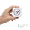 W OUTWIT Travel Analog Alarm Clock, 2.25 inch, Ultra Small
