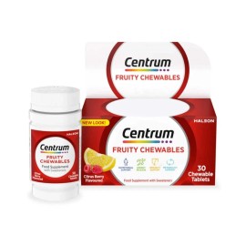 Centrum Fruity Chewables Tablets, Advance Multivitamin & Mineral Tablets, 30 tablets