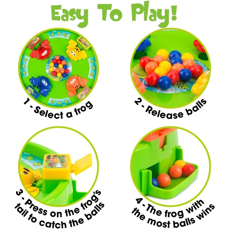 Toyrific | Hungry Frogs, Complete Classic Family Board Game, Interactive