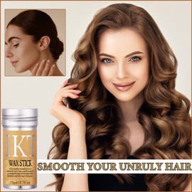 Fusang Hair Wax Stick,Slick Stick for Hair,Non-greasy Styling Hair Pomade Wax Stick Smooth Long Lasting Hair Stick Wax for Fly Away & Edge Frizz Hair,Easy to Use-2.7 Oz