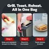 Reusable Toaster Bag - For Grilled Cheese Sandwiches, Pizza Rolls,