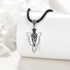 Arrowhead Necklace 925 Sterling Silver Arrow Viking Necklace Arrow Pendant
