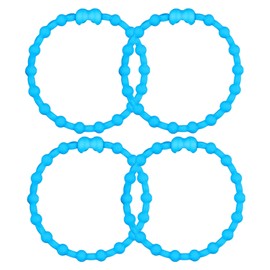 Baby Blue PRO Hair Ties: Easy Release Adjustable for Every Hair Type PACK OF 4