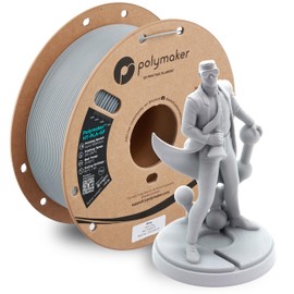 Polymaker HT-PLA-GF Filament 1.75mm Grey, High Temp PLA for 3D Printing, Heat Resistant to 150°C, Easy to Print, Easy to Anneal, Works with Most FDM Printers, 1kg Spool