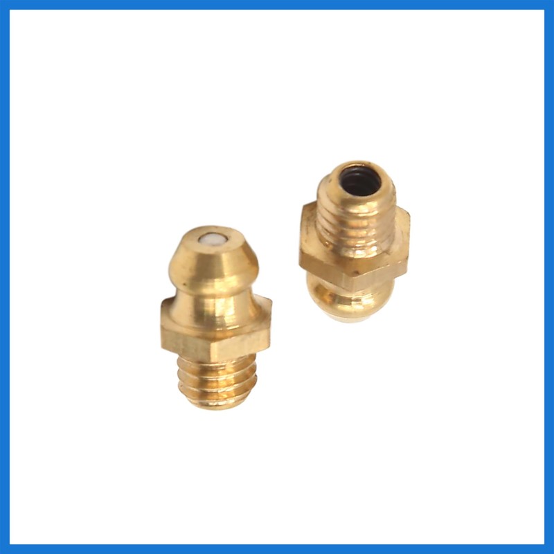 VekAuto 30Pcs M6 x 1 Thread Brass Straight Grease Zerk