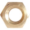 7/16-14 Full Finished Hex Nuts, Solid Brass, Grade 360, Plain