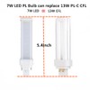 SATZOL 7W G24Q LED Bulb, Daylight White 6000K 4Pin LED