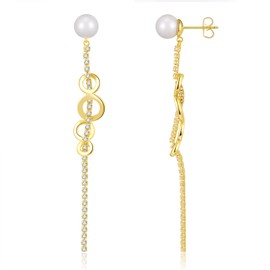 ToHeart Pearl Drop Earrings for Womens Long Earrings Hypoallergenic