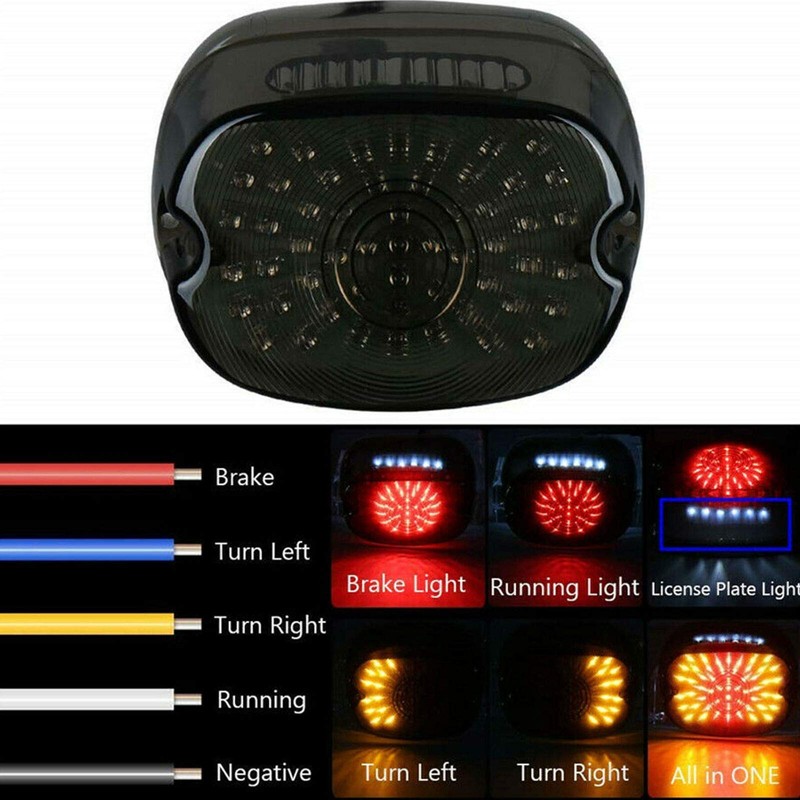 Riloer Harley Dyna Road King Glide Universal Led Rear Brake