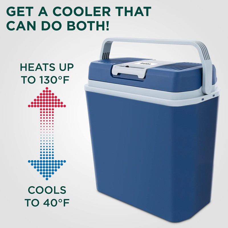 Ivation Electric Cooler & Warmer with Handle | 24 L
