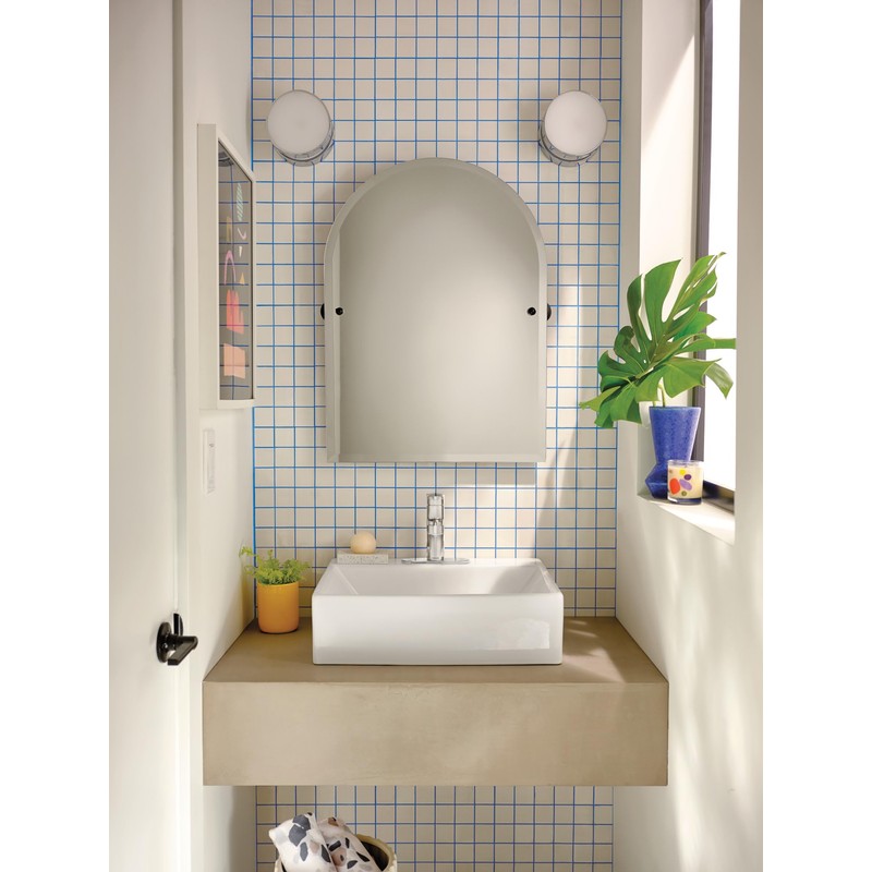 Moen Laris Chrome One-Handle Single Hole Modern Bathroom Sink Faucet