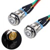 JIQI 2 x 12 mm latching pressure switch, metal, 12