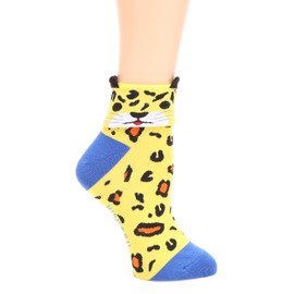 MIRMARU Women’s 4 Pairs Famous Painting Art Printed Funny Novelty Casual Cotton Crew Socks. (W-L-015)