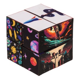 Magic Space Cube Toy – All Magic Space Cube – 6 x 6 x 6 cm, Transforming Shape Changing Magic Cube for Children and Adults, Intelligent Puzzle for Stress Relief, Creative Gifts