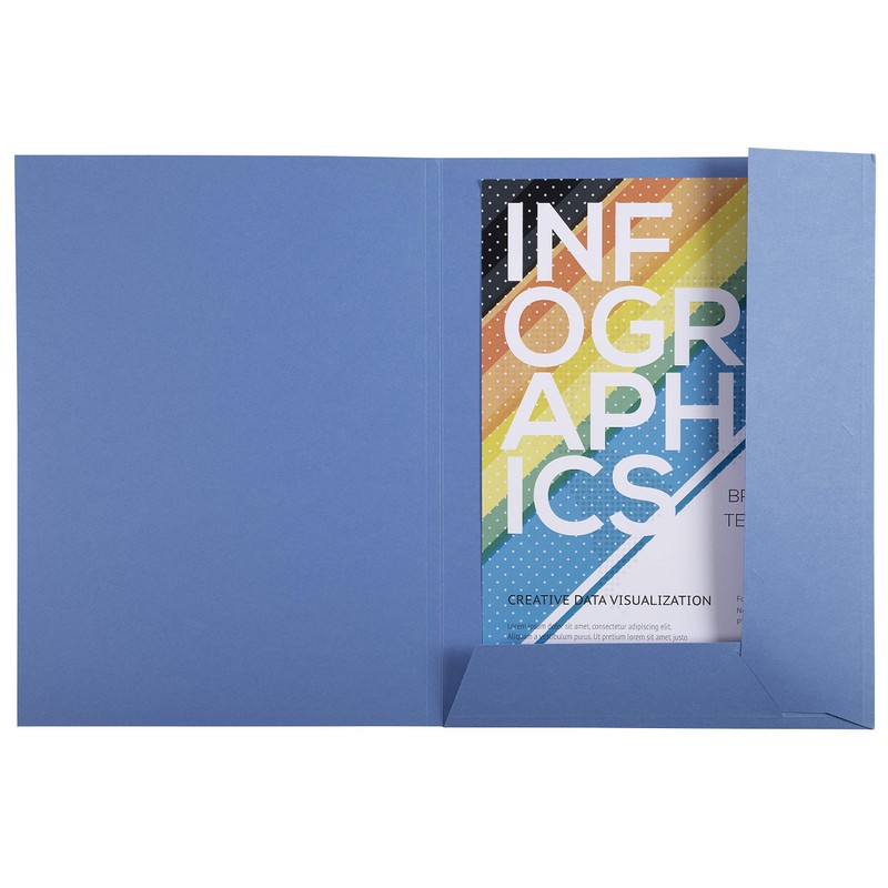 Exacompta - Ref 33122E - Clean'Safe 2-Flap Folders - Suitable
