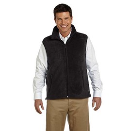 Harriton Adult 8 oz. Fleece Vest 4XL BLACK
