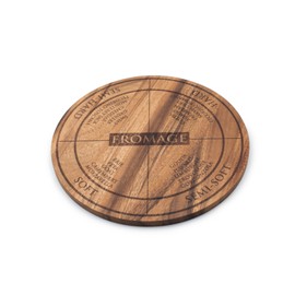 Ironwood Gourmet 28686 Round Dorset Cheese and Charcuterie Paddle