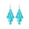 Xalroco Boho Colorful Sea Shell Teardrop Earrings Long Layered Rhombic