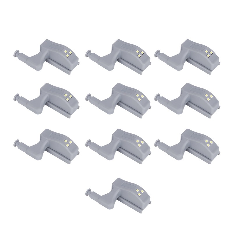 10Set Hinge LED Sensor Light Set Home Cabinet Cupboard Closet