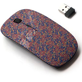2.4G Wireless Mouse with Cute Pattern Design for All Laptops and Desktops with Nano Receiver - Paisley Vintage Floral