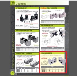 HHIP 3402-1302 Steel V-Block Set, 2" Length x 0.90" Width x 1.26" Height